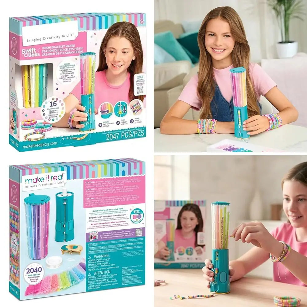 Nuevo Kit para Hacer Pulseras de PVC con Cuentas, Kit de Fabricación de Joyería DIY con Cuentas, Máquina para Hacer Pulseras, Juguetes DIY con Cuentas