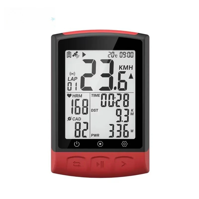 Plus Digital GPS Bike Computer Real Time Display Speed Cadence Distance Cycling Training Device Wireless Bicycle Odometer