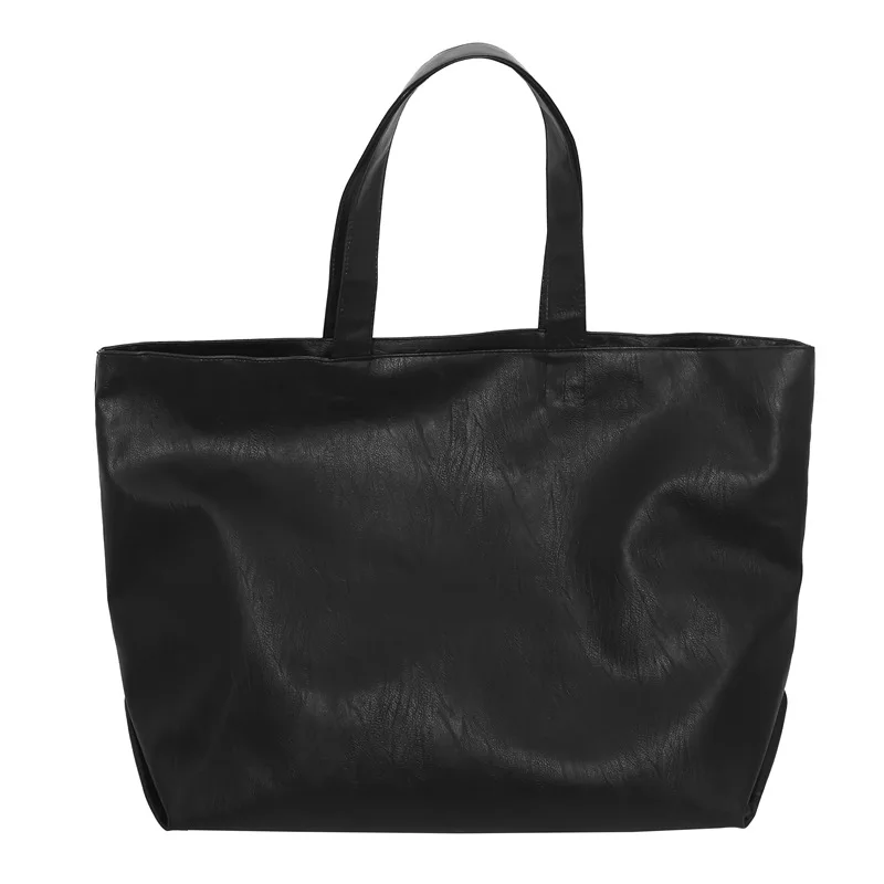 Borsa Tote borsa a tracolla grande capacità Unisex semplice portatile stile College quotidiano pendolare tempo libero Shopping Bag stoccaggio da viaggio