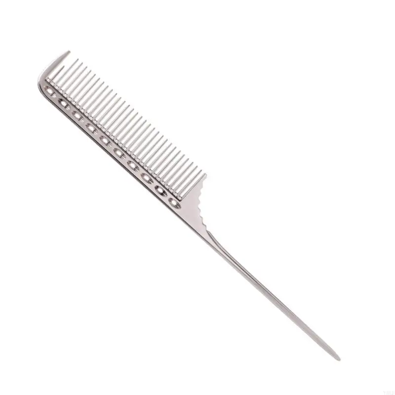 Y5LF Aluminum Tail Comb For Professional Hairdressing And Makeup Applications Easy Maintenance And Long Term Durability