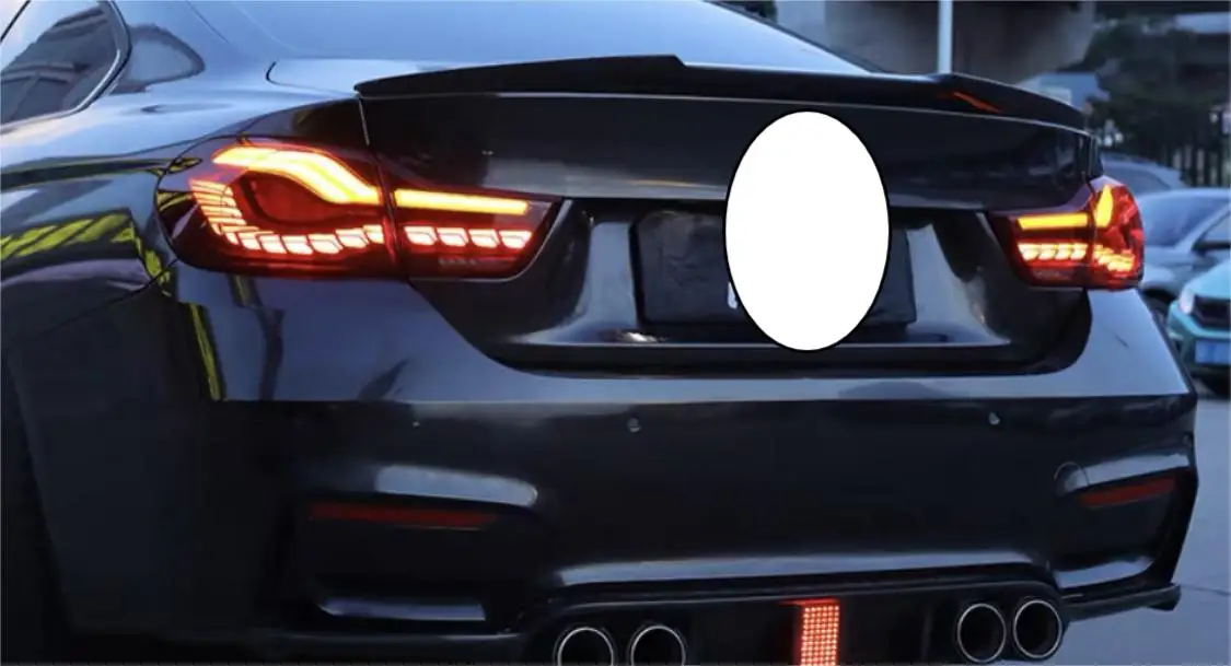 For  4 Series M4 LED Tail Light Assembly 2013-2020 Full LED Upgrade Tail Lamps F32 F33 F36 F82 F83 Red  Lens Color 12V