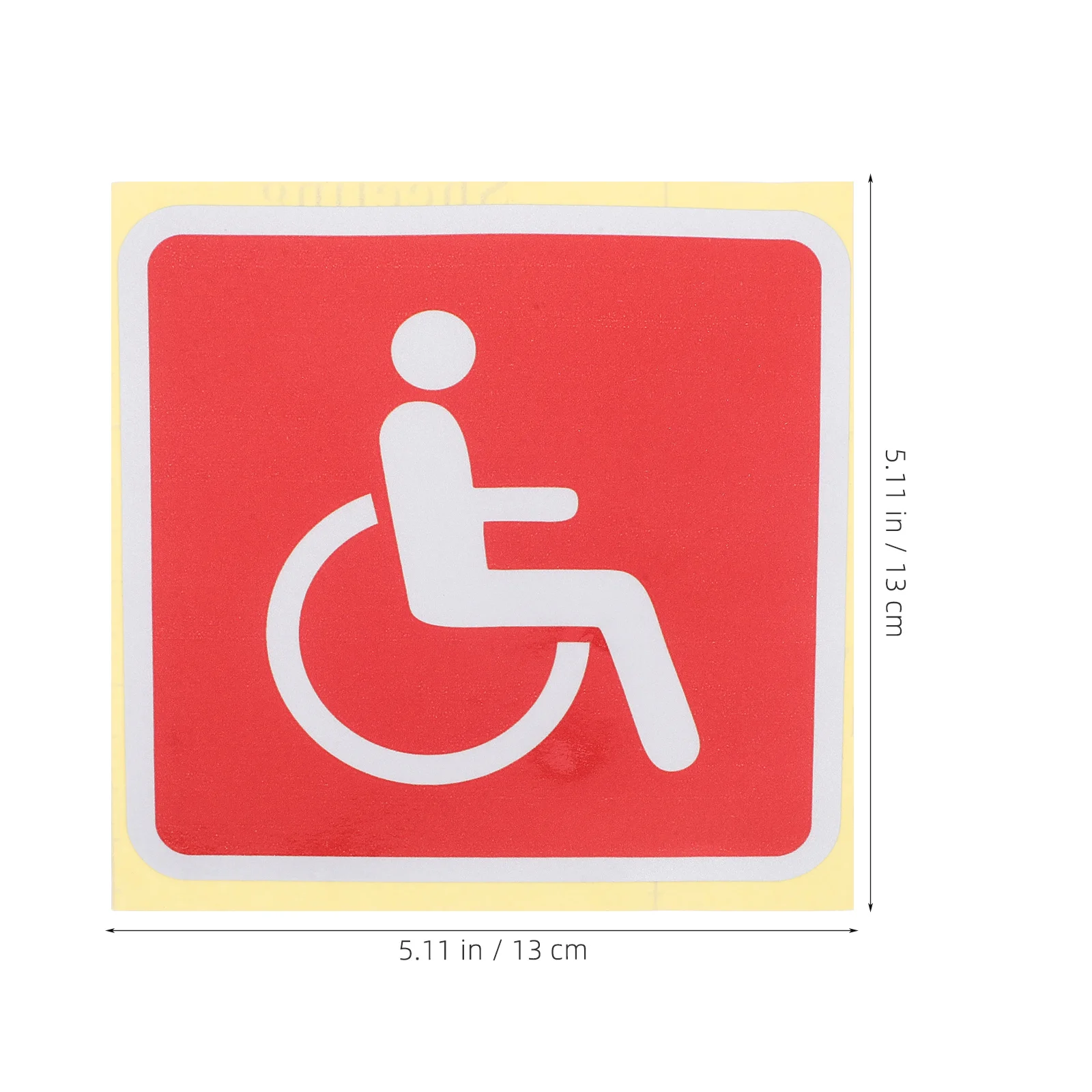 4 قطعة ملصقات الأشخاص المعاقين كرسي متحرك رمز مائي للأبواب السيارات المعاقين وقوف السيارات علامة ملصقات كرسي متحرك تحذير السلامة