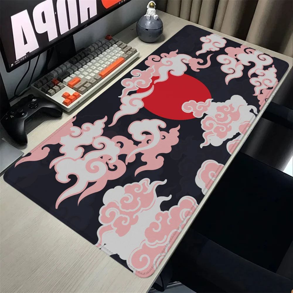 Kitsune Gaming Mouse Pad Anime Pc Gaming Setup Accessories Computer Table Gamer Desk Mat Mousepad Gamer 900x400 Large Mats Xxl