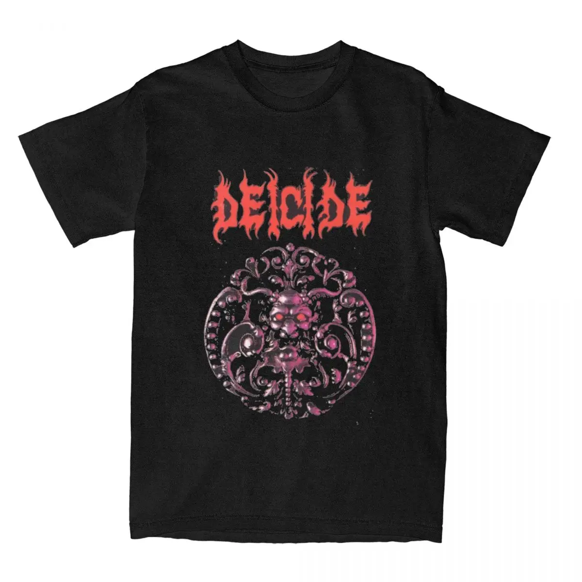 Metal Band Deicide Merch T-Shirts Men Women music band Fun 100% Cotton Graphic Print Tops