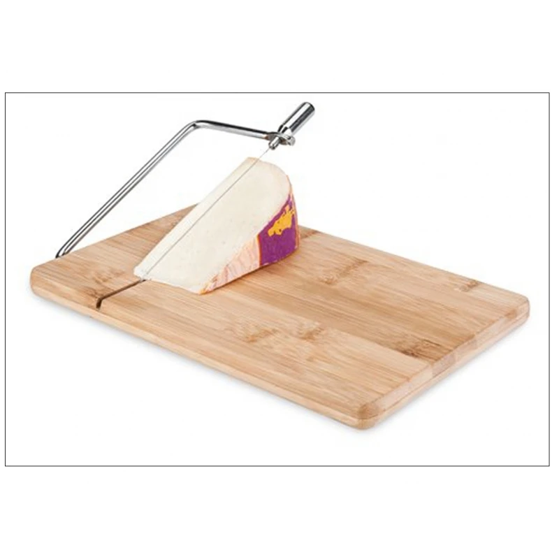 Bamboo collection cutting board with guillotine wood for cutting in kitchen cheese, sausages, etc. 121717