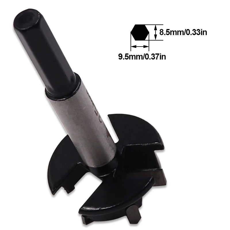 35mm 3 Flutes Carbide Tip Location Drill Bit Wood Auger Cutter Woodworking Hole Saw Tools Drill Bits