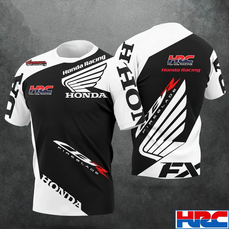 Honda 26 Men's Summer Racing T-Shirt Street Casual Top Outdoor Cycling Sports Quick-Dry Breathable T-Shirt