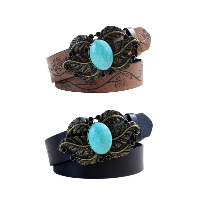 Tailleriem gesneden blad coole punk riem cowboy cowgirl klassieke riem