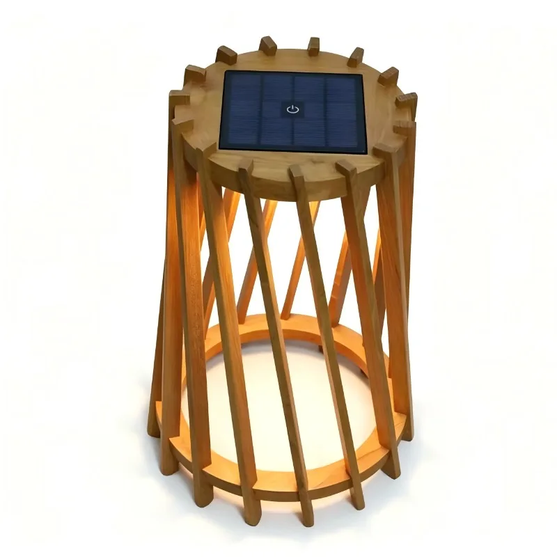 Solar wood lights Outdoor lights Garden lights Terrace atmosphere   Garden  Villa lawn  Waterproof