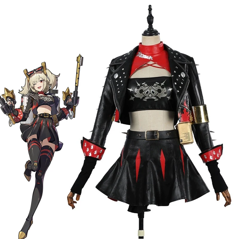 

Burnice White Cosplay Game Zenless Zone Zero the Sons of Calydon Burnice Costume Halloween Party Punk Sexy Battle Uniform Suit