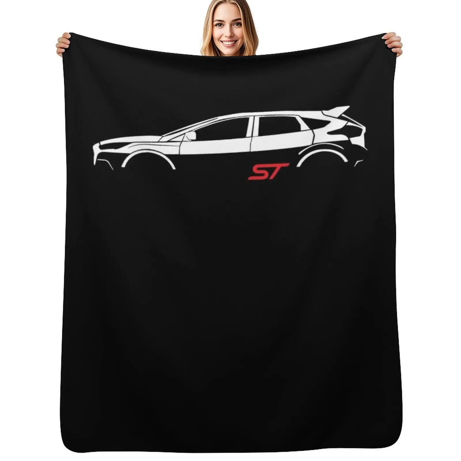 Fórd Focus St Vector Throw Blanket heavy to sleep Luxury Brand Giant Sofa Plaid on the sofa warm winter Sofa Throw Blankets