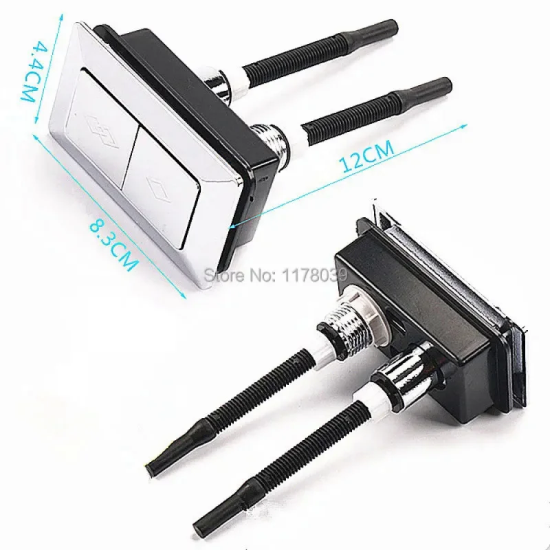 

8,3x4,4 см прямоугольный АБС-пластик для унитаза с двойной кнопкой, бак для унитаза, керамическая крышка, переключатель