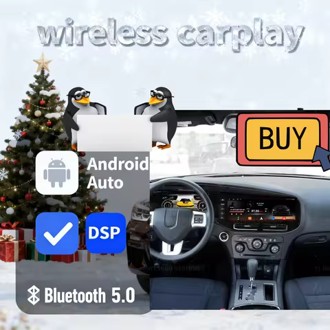 2025 Car Radio 12.3'' For Dodge Challenger Charger SRT Hellcat 2010-2024 Carplay Android LCD Touch Screen Multimedia GPS BT 5.0