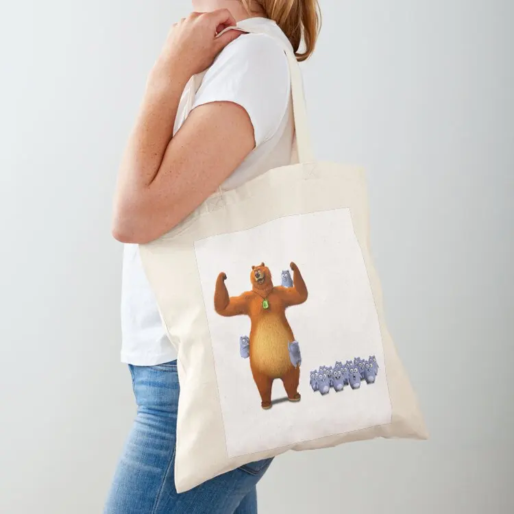 

Happy Lemmings Tabodi and Grizz Tote Bag shopper bag women canvas shopping bag Gift bags custom canvas