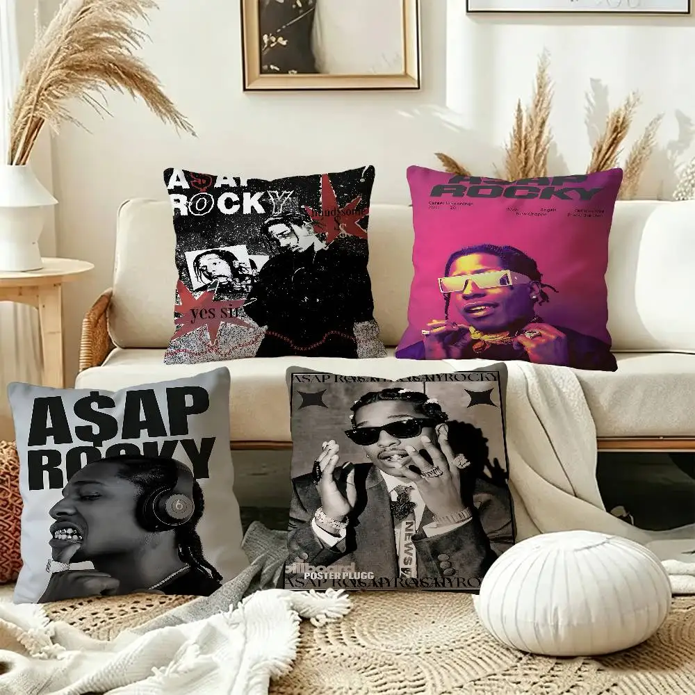 1pc A$APS Rocky ASAP American Rapper  Cushion Cover Car Throw Pillow Case For Sofa Car Christmas Gift 40x40cm 45x45cm