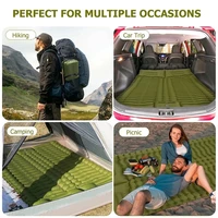 Outdoor Camping Inflatable Mattress Sleeping Pad With Pillows 3