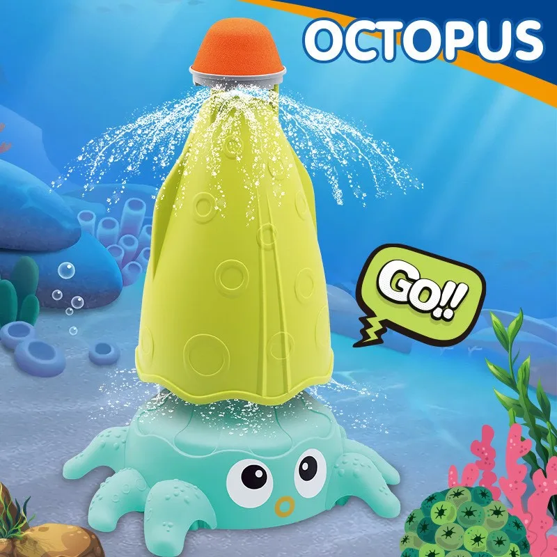 Doki Toy Outdoor New Water Playing Toy Rotating Flying Octopus Sprinkler Summer Outdoor Sports Grassland Hot 2024 Dropshipping