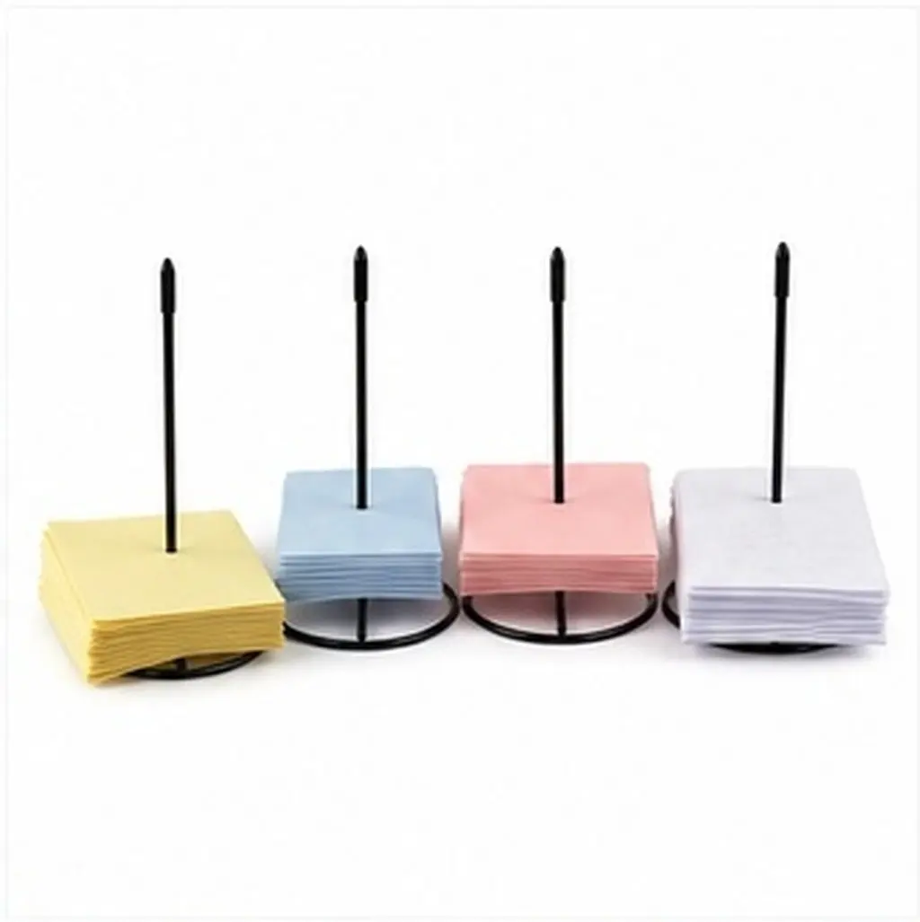 4Pcs Receipt Stabber Stainless Steel Desktop Bill Holder Organizer Multipurpose Practical for Office Restaurant