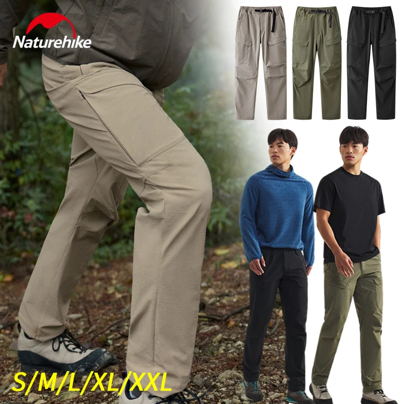 Naturehike Men's CORDURA Hiking Pants Soft Shell Pants Spring Summer for Outdoor Sports Waterproof Trousers Breathable Durable