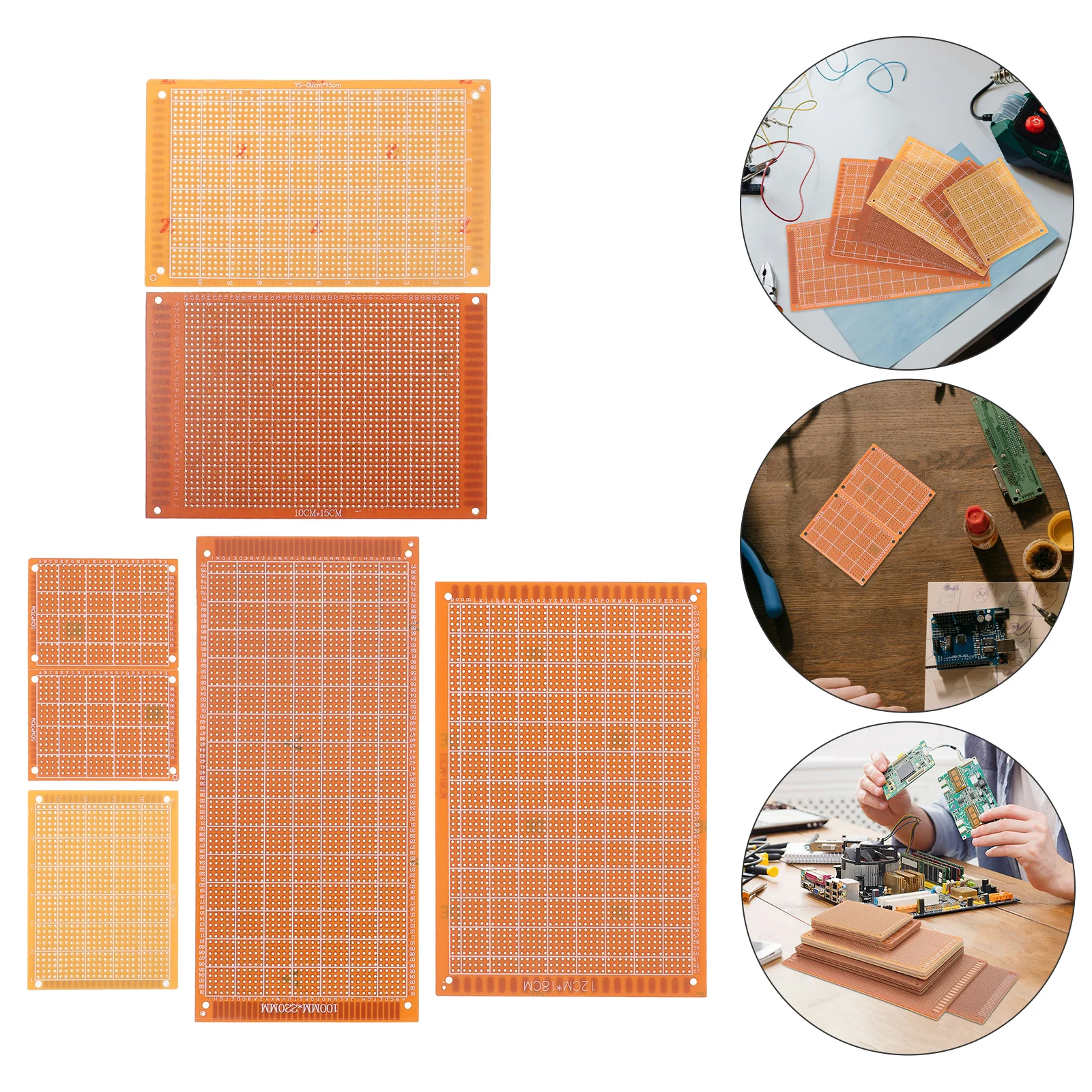 

32pcs Circuit Board Universal Single Sided Electronic Project Copper PCB Boards Versatile Multihole Wide Application Reliable