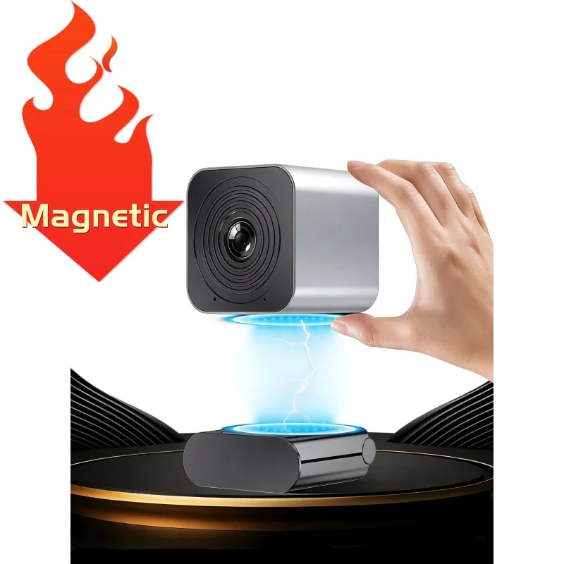 

Веб-камера 4K для стриминга, 1080P 60FPS, USB-камера для геймеров с автофокусом, магнитная, для прямых трансляций, с микрофонами для TikTok/YouTube