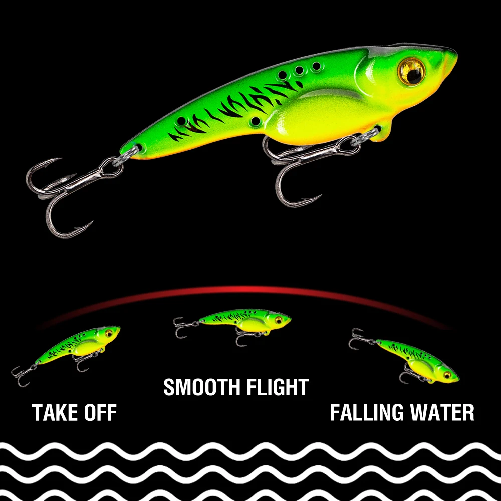 5 Stück Bunte VIB-Köder Metall-Jig Sinkender Köder 3,5g/5g/7g/10g/14g/17g Spinner Spoon Swimbait Salzwasser mit 3D-Augen Dreifachhaken – Detail 7