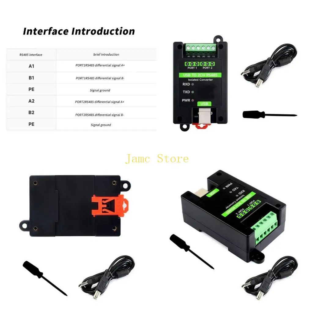 

LX0B USB To RS485 Adapter Original FT2232HL Chip Fast Communication 120R Resistor