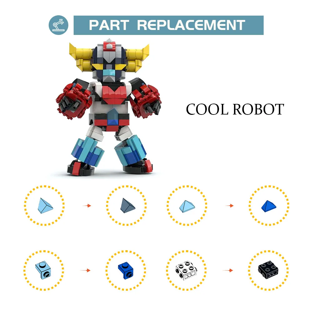 

Custom MOC: C7531 UF0 Robot G0ldrake SD Robot Mech 546 Parts Gift for Christmas