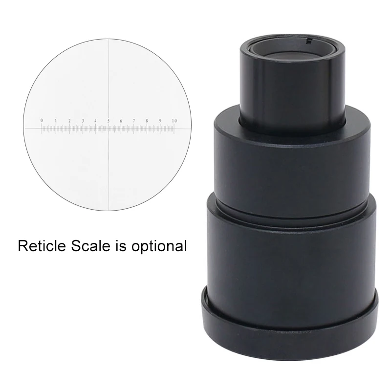 WF20X Eyepiece Ocular Lens for Stereo Microscope High Eye-point Field of View 10mm or 12mm with or without Reticle Scale