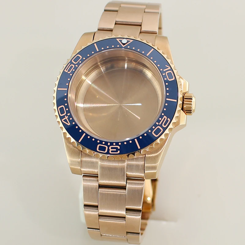 Корпус часов 40 мм с сапфировым стеклом для NH35 NH36 NH34 8215 Eta2824 PT5000, механизм 28,5 мм, циферблат Oyster 316L, браслет SUB GMT, корпус часов