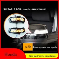 For  Honda Buwei STEPWGN-RP3 rearview mirror, running water turn signals, a touch of blue daytime running lights, dragon scales