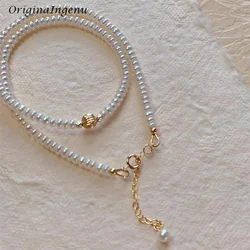 14K Gold Filled Pearl Necklace Handmade Freshwater Pearls Jewelry High Quality Pendants Tarnish Resistant Necklace for Women