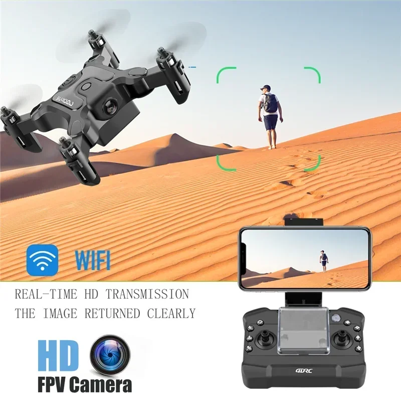 For Xiaomi Mini V2 Folding Drone with Camera 5G 8K 4K 1080P HD UAV WiFi Fpv Height Hold Foldable RC Quadcopter Drone Kids Toys