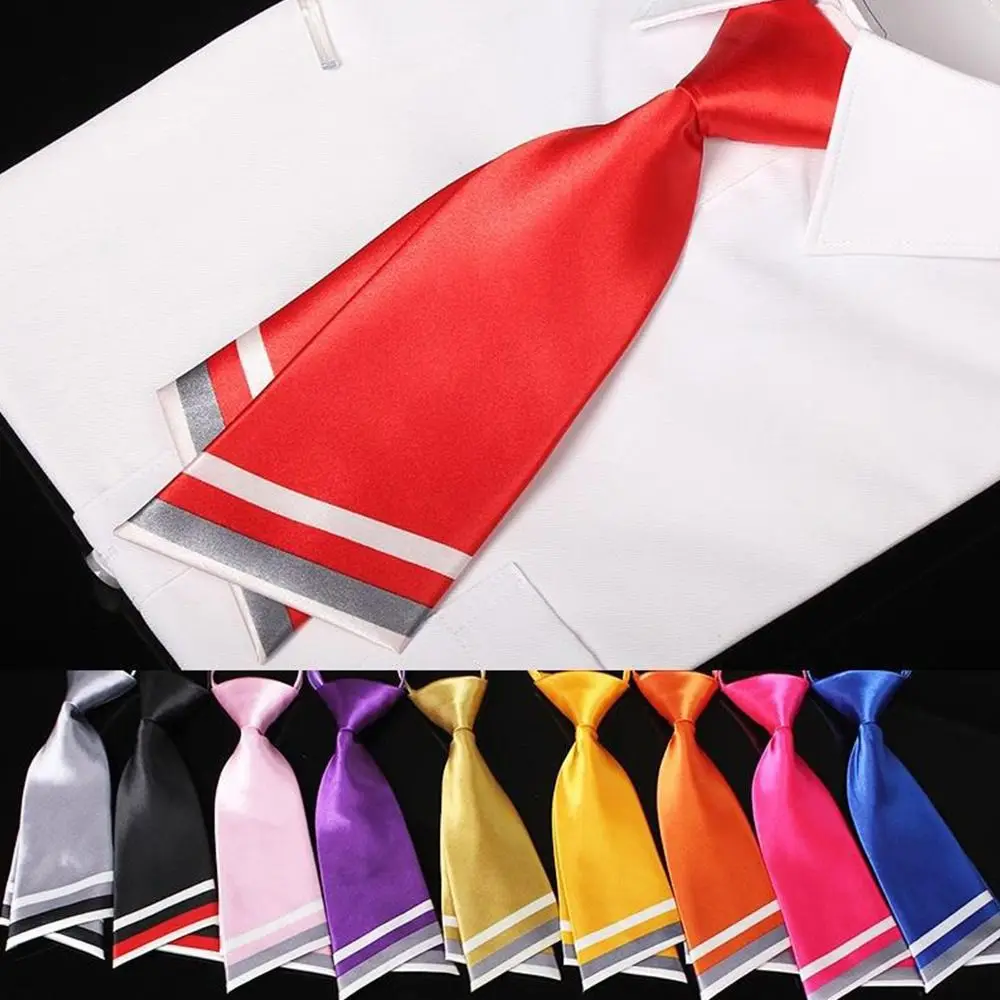 Fashion Bow Knot Necktie Solid Color Japanese Bow Knot Tie Adjustable Uniform Shirt Ladies Neck Wear School Uniform