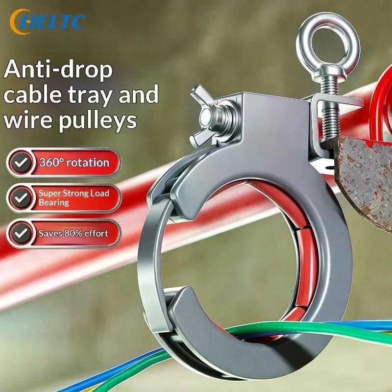 Cable Tray Bridge Pulley Threading Garage Ceiling Integrated Wiring Cable Laying Wire Guide Fixation Construction Auxiliary Tool