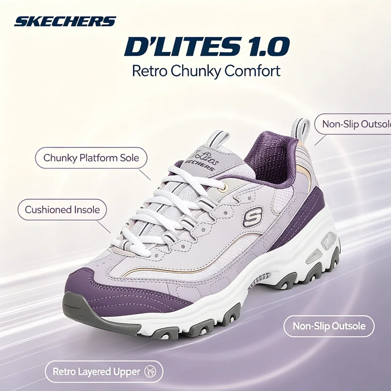 Женские кроссовки Skechers D'l – обзор и цена Women Shoes Skechers