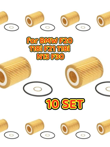 Para BMW F20 118i F21 118i N13 F30 Kit de filtro de aceite 11427635557   10 piezas un