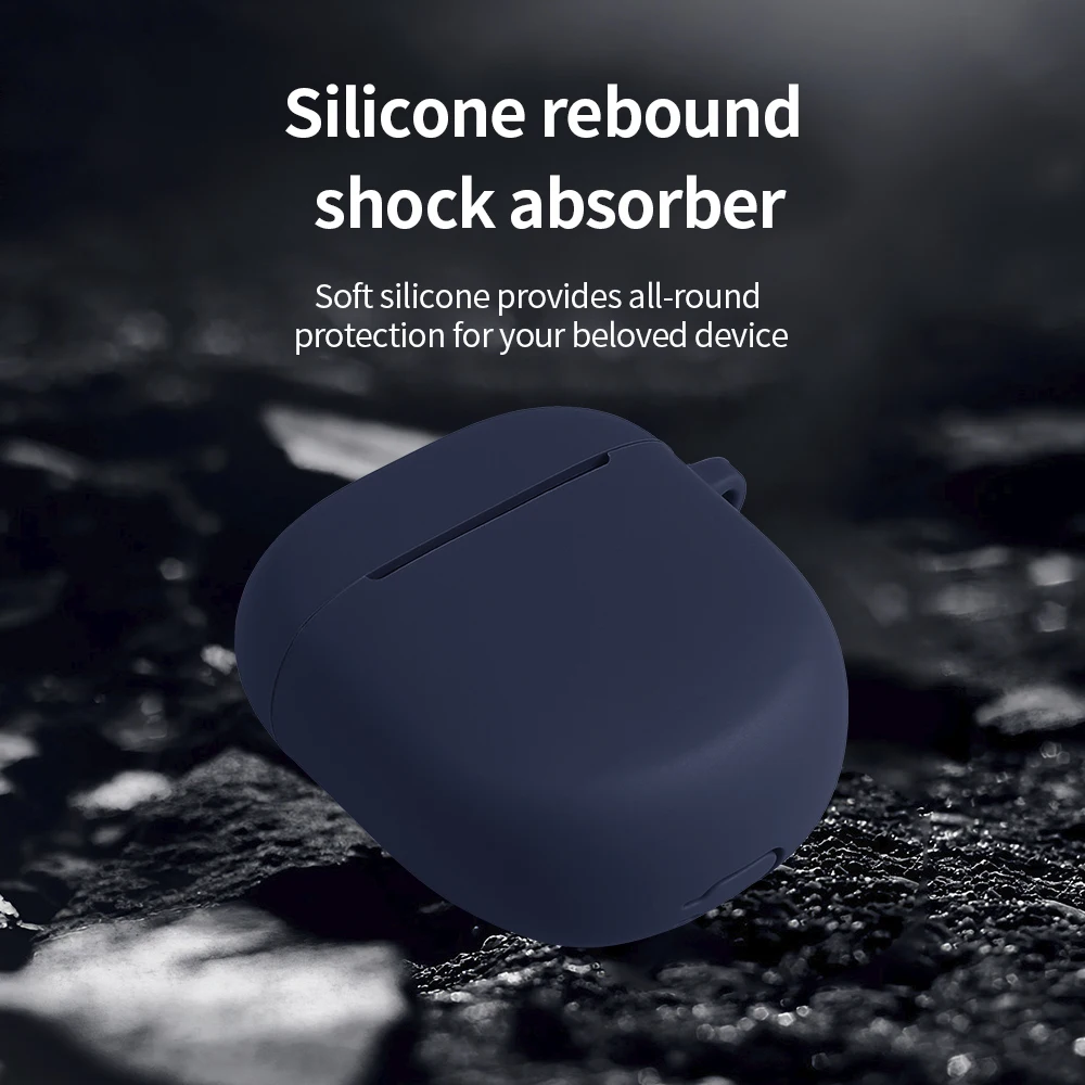 For Bose QuietComfort Earbuds 2 Silicone Earphone Case Soft Full Protective Cover Anti‑Drop Dust‑Proof Portable Earbuds Shell view 3