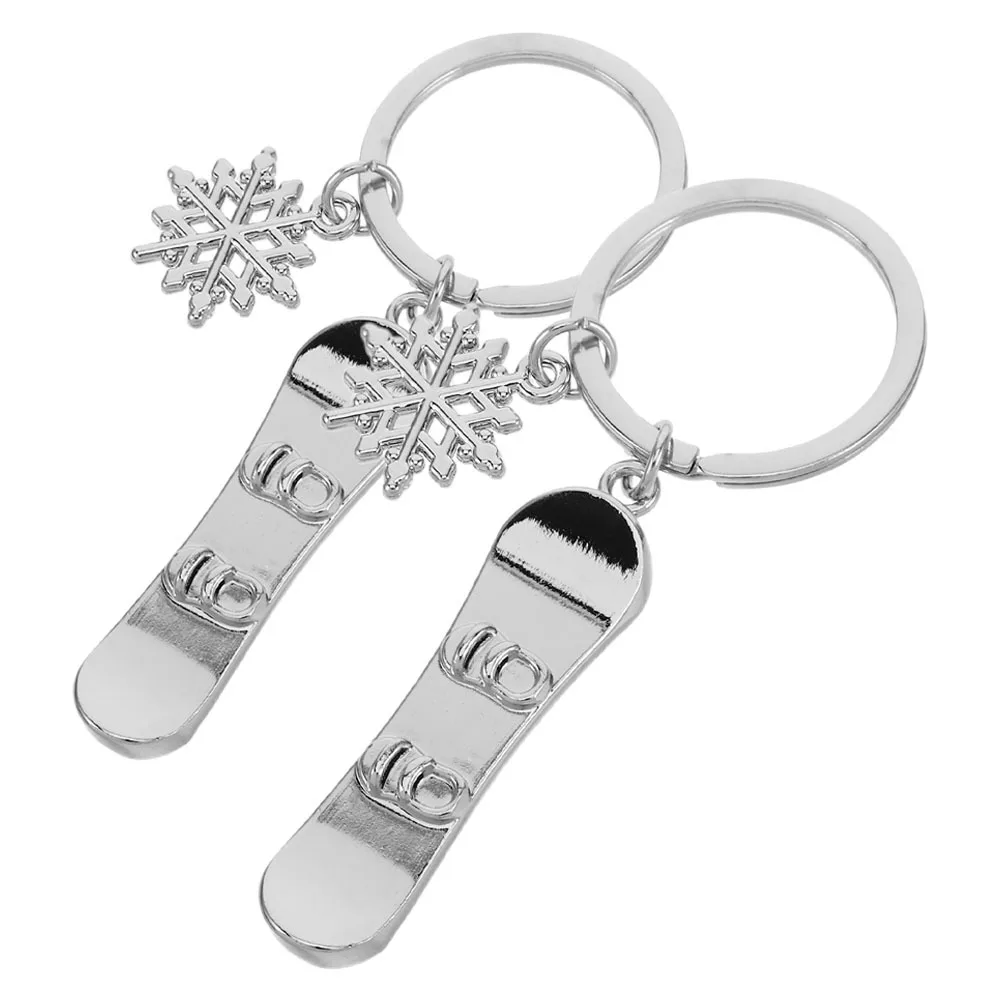 

2Pcs Ski Board Pendant Mini Snowboard Charm Compact Size Easy Carry Ideal for Keychain Purse Or Gift Giving Snowboard Key Rings
