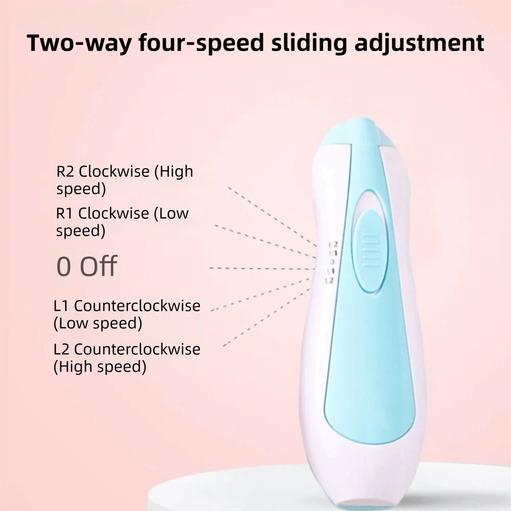 Multifunctional Electric Baby Nail Trimmer with Light Care Nail Baby Nail Clipper Manicure with Storage Box Baby Nail Grinder image 6