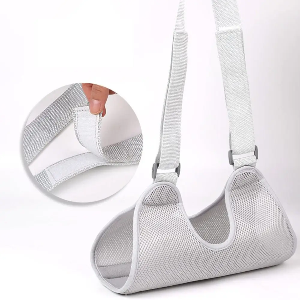 Breathable Mesh Forearm Sling Webbing Protective Gear Arm Joint Dislocation Fixed Gray Shoulder Neck Wrist Protection Belt