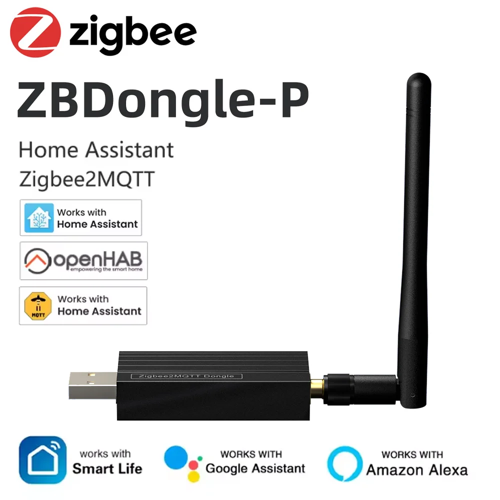 ZBDongle-P Wireless Zigbee Gateway Analyzer Zigbee2MQTT USB Interface Capture ZHA Support ZigBee Devices OpenHAB Home Assistant