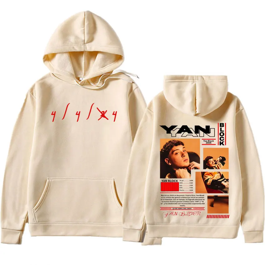 ألبوم يان بلوك هوديي 2025 جرافيك مطبوع ملابس قوطية كبيرة الحجم بلوفرات رجالية هيب هوب عصرية جمالية غير رسمية