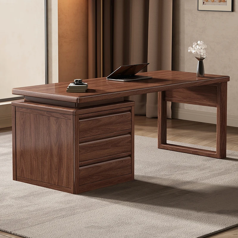 

Компьютерный стол из массива дерева, письменный стол для хранения, бытовая спальня