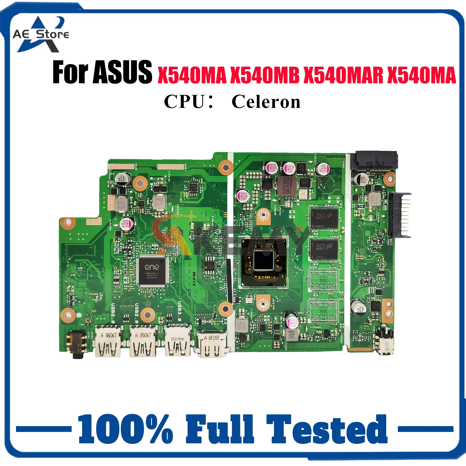 ASUS VivoBook X540MA X540MAR F540M X540MAS A540M R540M X540M D540M X540MB 메인 보드 (Celeron CPU 포함) 용 X540MA 노트북 마더 보드