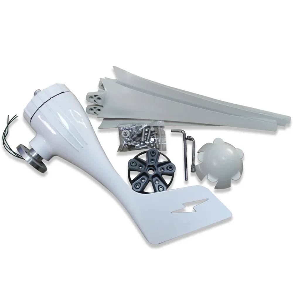 Imagem -04 - Gerador de Turbina Eólica Conjunto Completo Moinho de Energia Livre Mppt Controlador de Carga Pequeno Gerador 2000w 12v 24v 48v