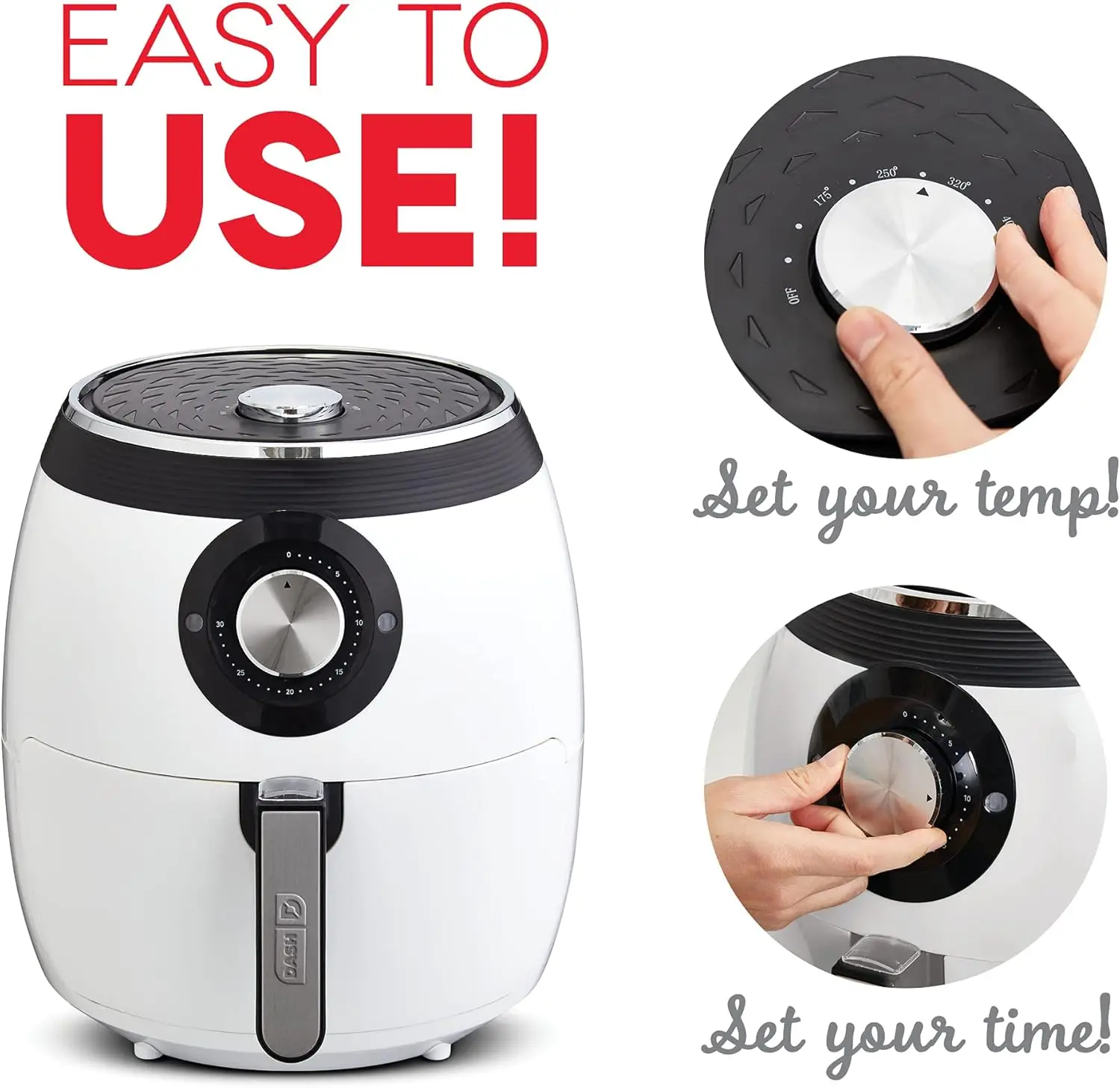 디럭스 전기 에어프라이어 + 온도 조절 기능이 있는 오븐 쿠커, 달라붙지 않는 튀김 바구니, 레시피 가이드 + 자동 차단 기능, 17