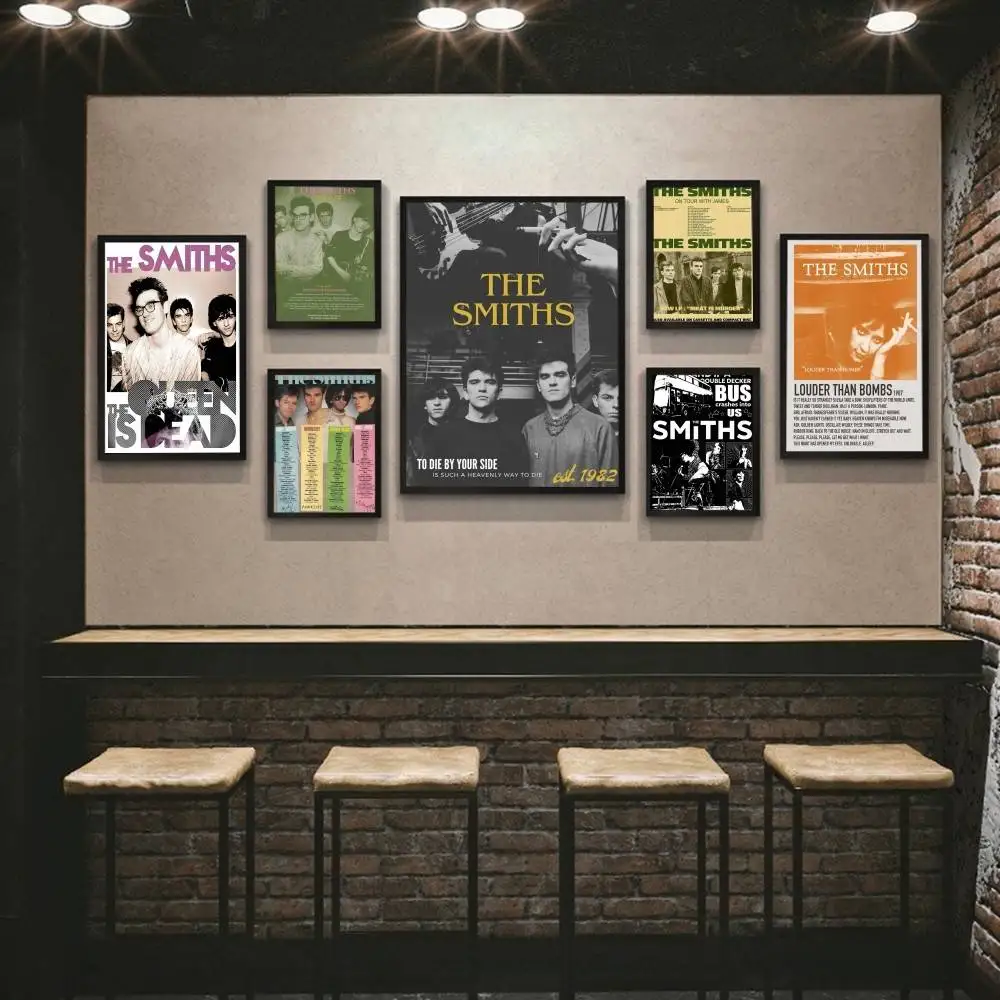 British Rock Band The Smiths Movie Sticky Posters Retro Kraft Paper Sticker DIY Room Bar Cafe Aesthetic Art Wall Painting