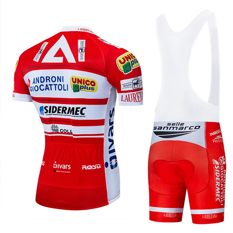 Team Androni Giocattoli Cycling Bib Set MTB Jersey Italy Bicycle Clothing Summer Road Bike Shirt Mens Short Maillot Sport Outfit