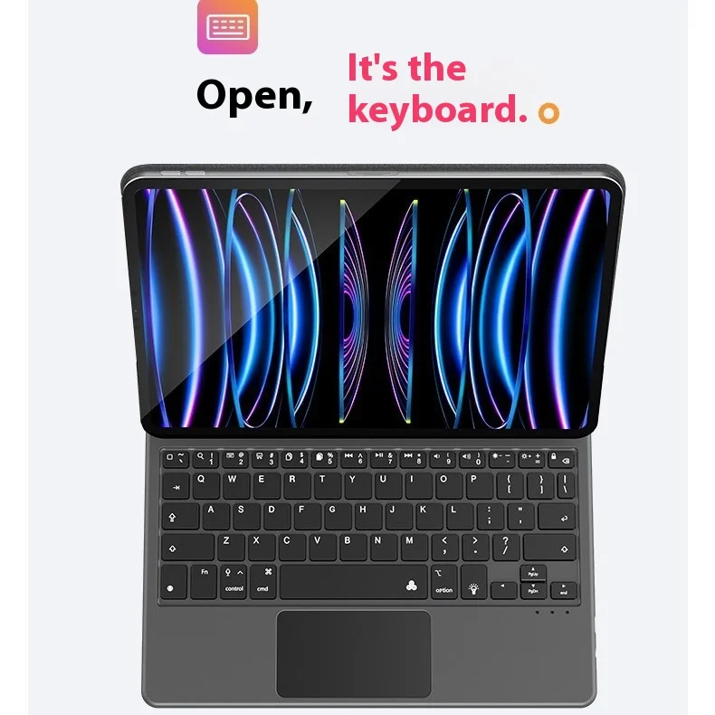 Laptop Magic Keyboard Case for iPad Air6/12.9/10 Wireless Floating Magnetic Keyboard